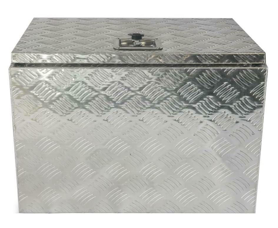 24 Inch Aluminum Underbed Tool Box for Pickup Trucks & Trailers - Heavy Duty Storage Utility Box for Tools, Equipment & Gear - Perfect for Camping, Construction & Off-Road Adventures