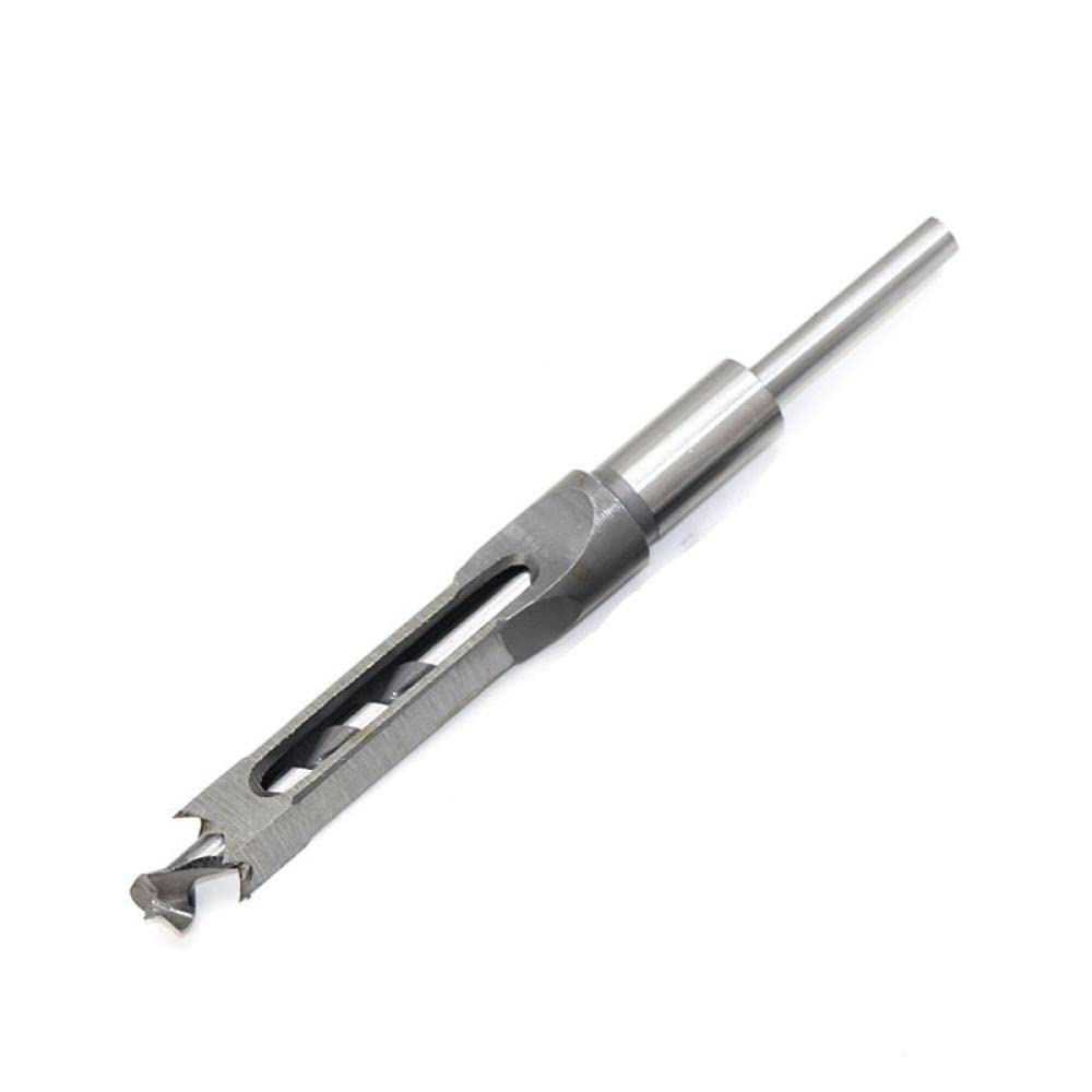 High-Speed Steel (HSS) Twist Drill Bit Set - 10mm Woodworking Drill Kit with Square Auger & Mortising Chisel for DIY Projects, Carpentry, and Home Improvement