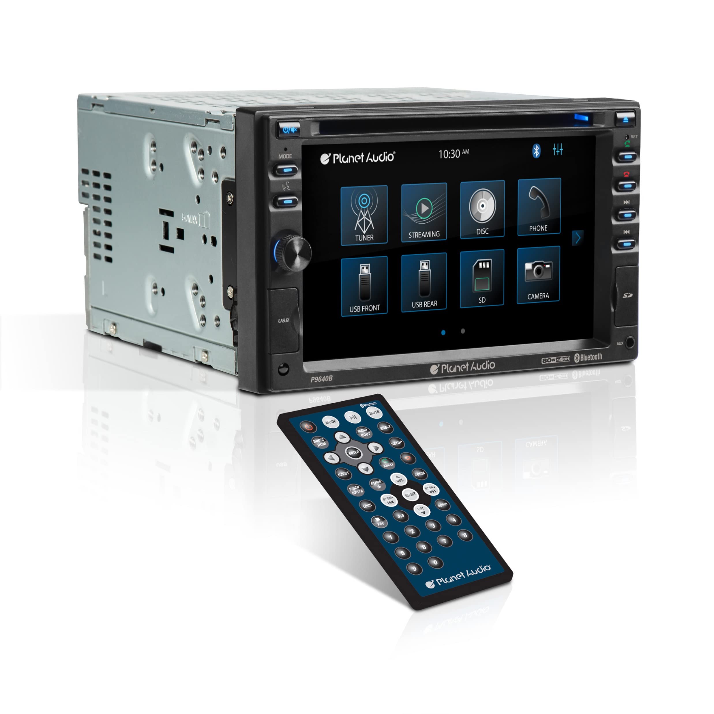 Planet Audio P9640B 6.2 Inch Double Din Car Stereo with LCD Touchscreen - Bluetooth Audio, Hands-Free Calling, CD/DVD Player, USB/SD/AUX Input, AM/FM Radio | Perfect for Car Upgrades & Road Trips