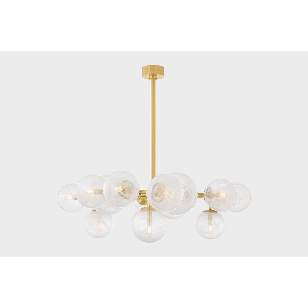 Elegant Glasgow Crystal Chandelier - Modern Ceiling Light Fixture for Dining Room, Living Room & Bedroom - Perfect for Home Decor & Wedding Venues