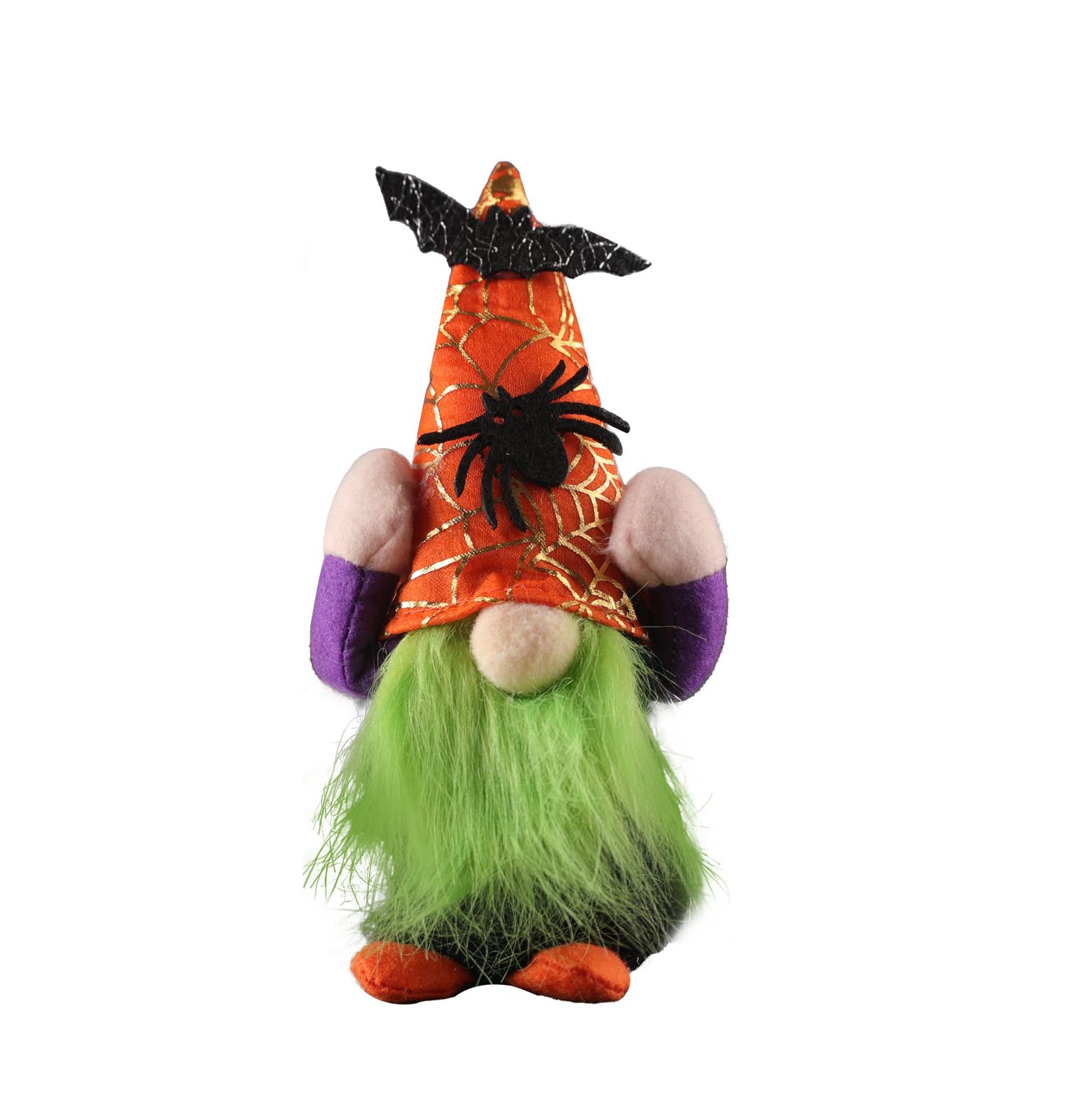 Halloween Gnome Decorations - Faceless Gnome Doll with Spider & Bat for Halloween Party, Home & Office Decor | Spooky Holiday Decorations for Indoor & Outdoor Use
