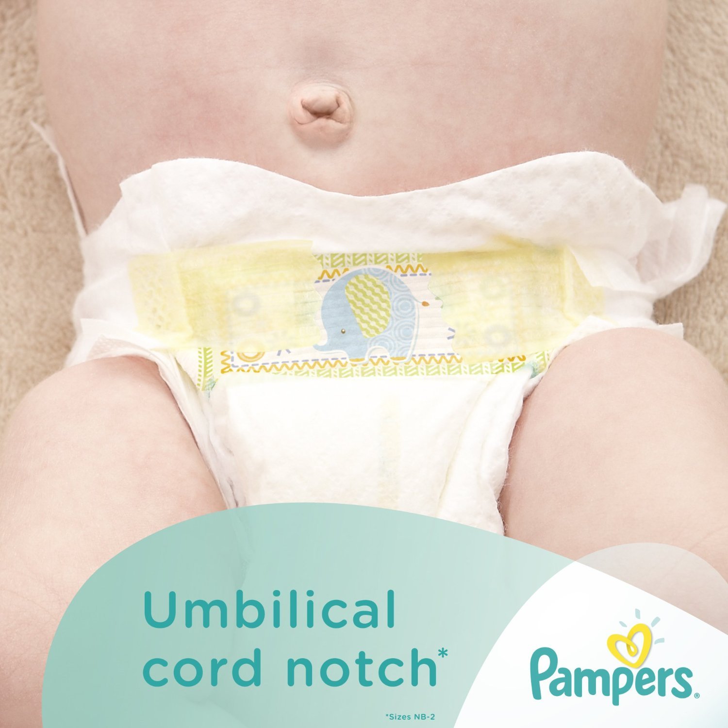 Pampers Swaddlers Sensitive Disposable Diapers - Newborn Size 0 (Up to 10 lbs) - 80 Count - Hypoallergenic & Ultra Absorbent - Perfect for Overnight Protection & Sensitive Baby Skin