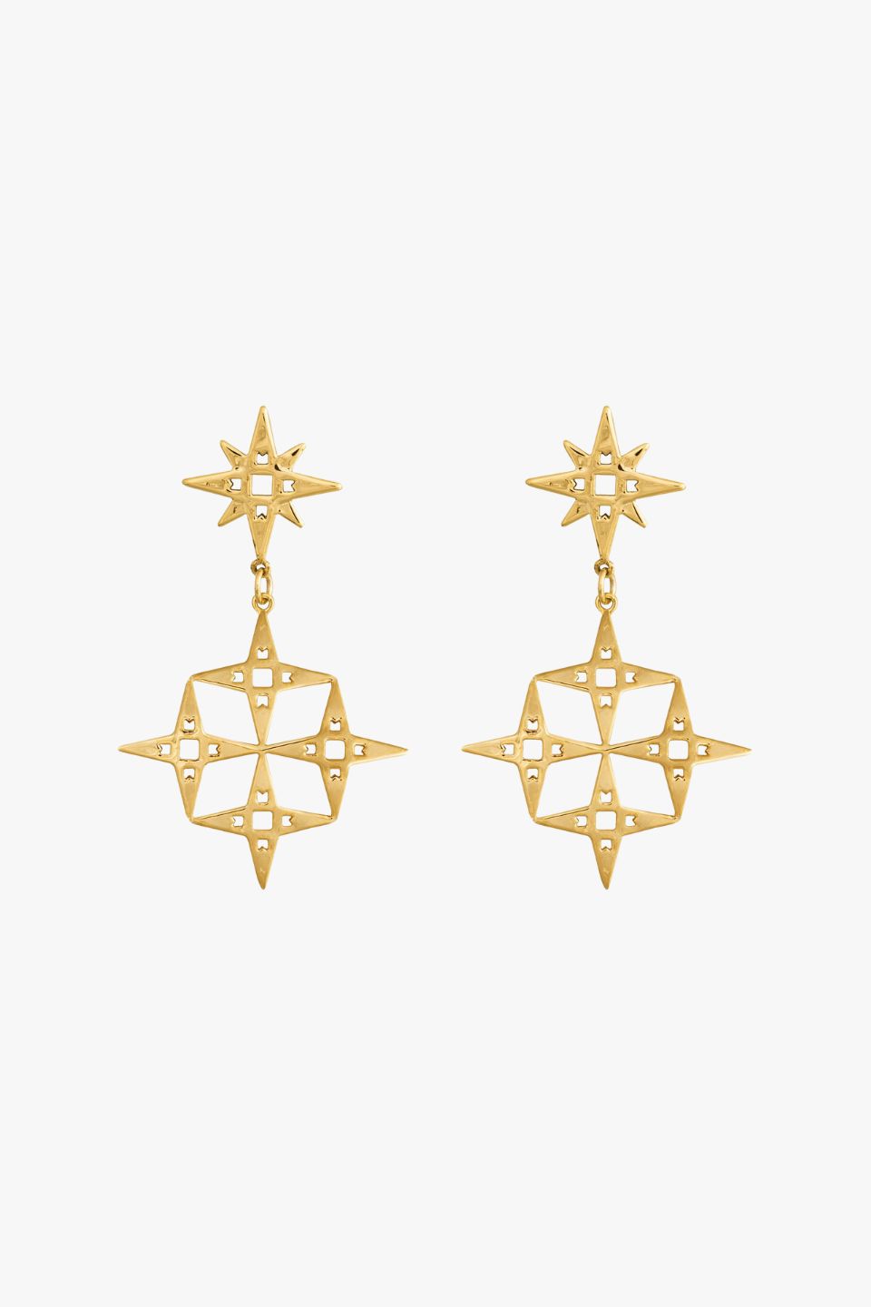 Gold Constellation Dangle Earrings for Women - Elegant Starry Sky Jewelry for Parties, Date Nights & Special Occasions