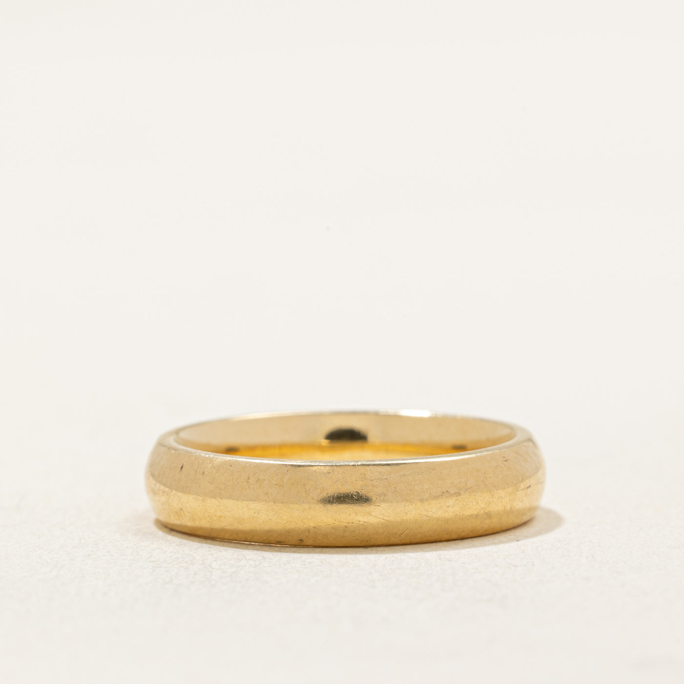 18K Yellow Gold Wedding Band for Women - 4.10mm Comfort Fit Ring Size 5.75 - Elegant Bridal Jewelry for Engagement, Anniversary & Special Occasions