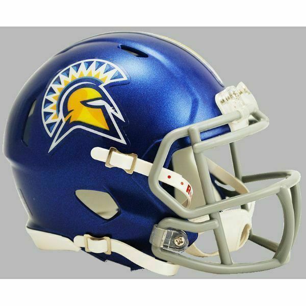 San Jose State Spartans Mini Speed Football Helmet - Collectible NCAA Replica - Perfect for Fans, Display, and Gifts - Great for Game Day, Office Decor, and Sports Memorabilia Collections