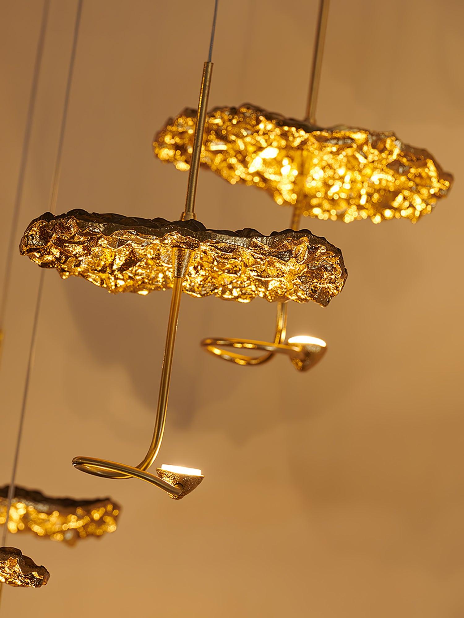 Brass Aviary Constellation Chandelier - Elegant Celestial Lighting Fixture for Dining Room, Bedroom or Living Room Decor