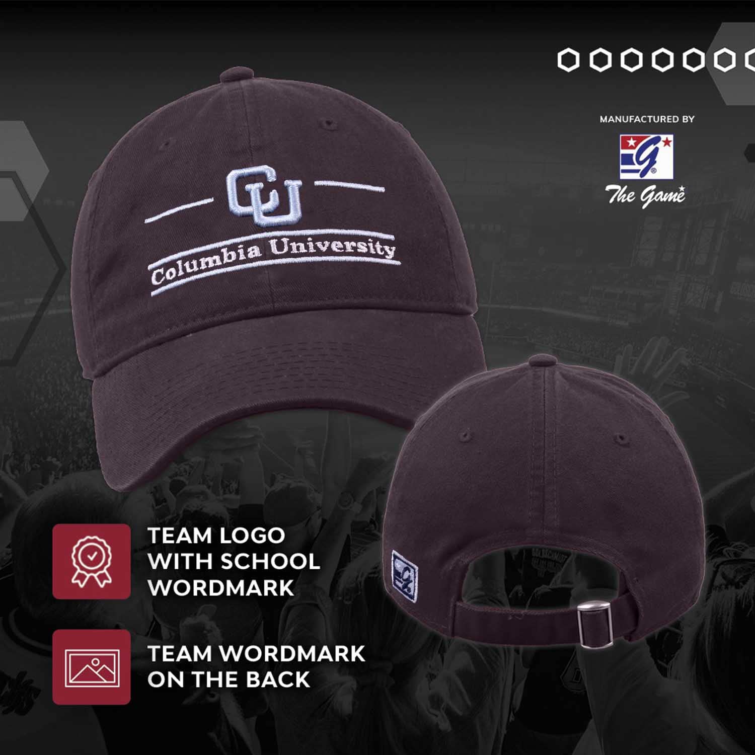 NCAA Embroidered Twill Bar Hat for Adults - Garment Washed, Team Spirit Baseball Cap - Perfect for Game Day, Tailgating & Casual Wear