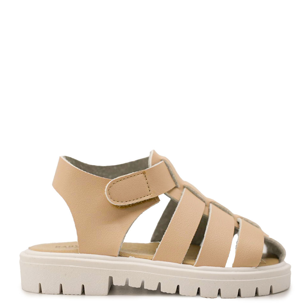Natural Gladiator Baby Sandals for Boys & Girls - Soft Leather Infant Walking Shoes with Adjustable Straps - Perfect for First Steps, Outdoor Play & Special Occasions