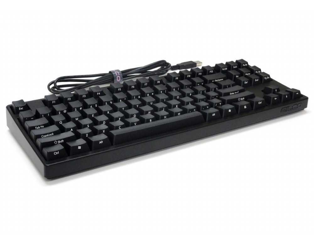 FILCO Majestouch Ninja TKL Mechanical Keyboard - Cherry MX Blue Switches - Compact Tenkeyless Design for Gaming & Office Typing