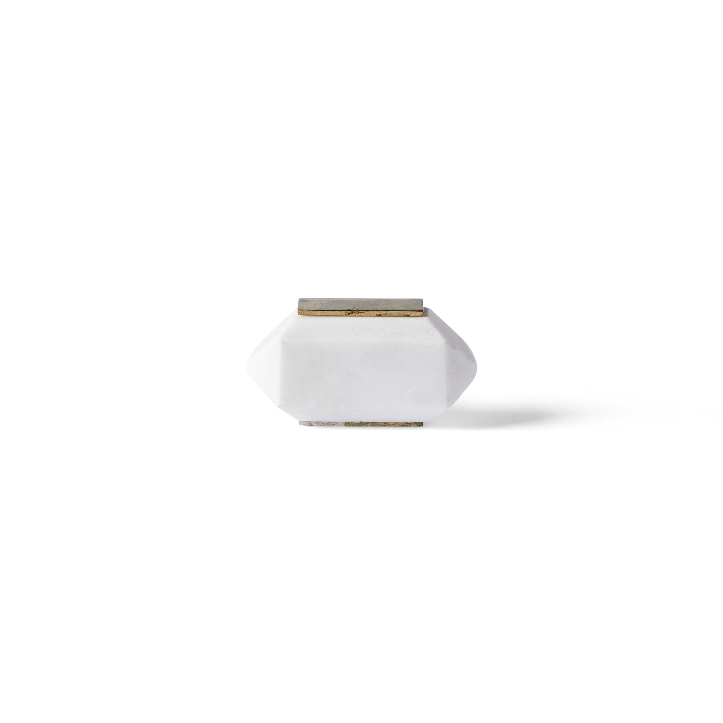 Ara Diamond Cabinet Knob with Trim - 6cm (2.36 Inch) Modern Chrome Pull Handle for Kitchen, Bathroom & Furniture Drawers