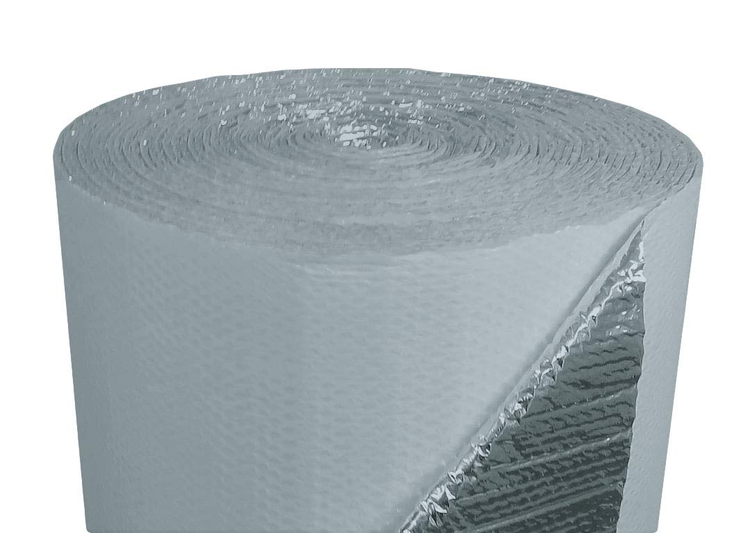 24 in. x 100 ft. Reflective White Double Bubble Insulation Roll - Energy Efficient Radiant Barrier for Attic, Walls, Garages & Crawl Spaces - US Made HVAC & Home Insulation Solution