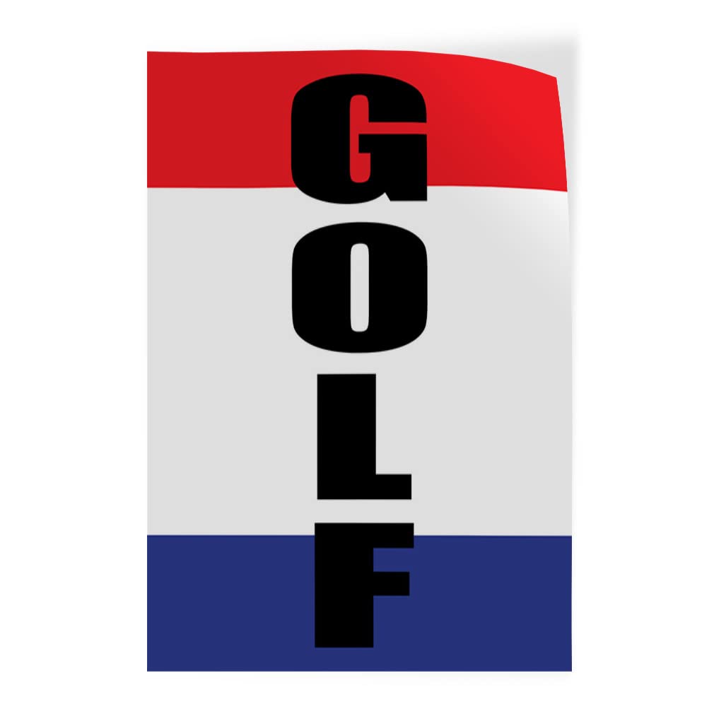 Vertical Vinyl Door Decals - Multiple Sizes (5x7 Inches) for Golf, Industrial, Luggage & Car Bumpers - Durable Sports Stickers for Home, Office & Vehicle Use