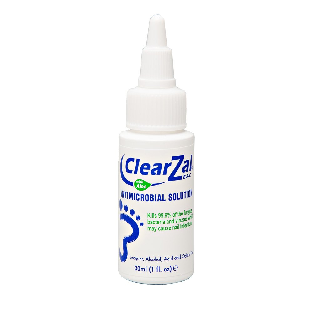 ClearZal Fungal Nail Treatment - Antimicrobial Nail Solution 30ml | Kills Toenail & Fingernail Fungus, Bacteria, Viruses | Doctor-Recommended | Triple Pack for Home, Travel & Gym Use