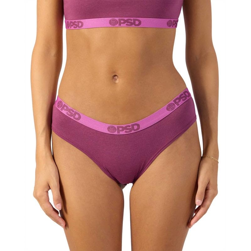 PSD Women's Modal Premium Solid Cheeky Underwear - Soft Stretch Comfortable Panties for Everyday Wear - Perfect for Yoga, Sleep & Lounge