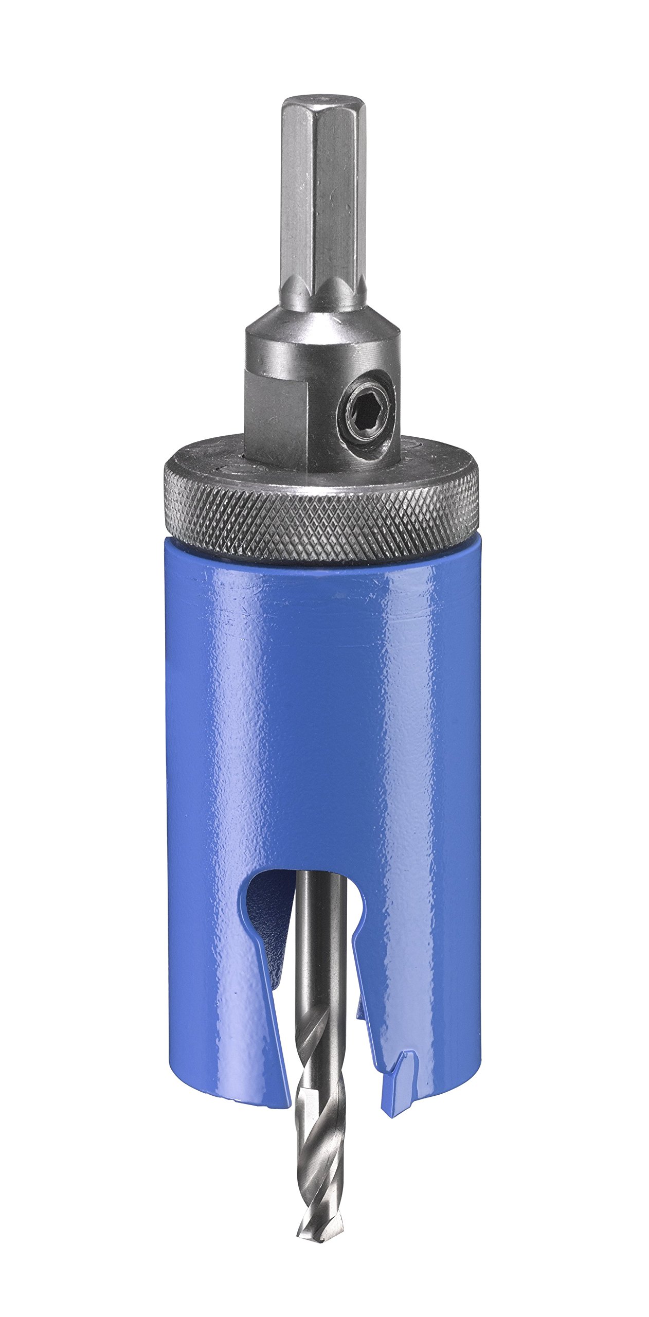 KWB Universal Hole Saw - 40mm Diameter with Extra Sharp Carbide Teeth & 8mm Center Drill - Perfect for Wood, Metal, Plastic, and Drywall Cutting