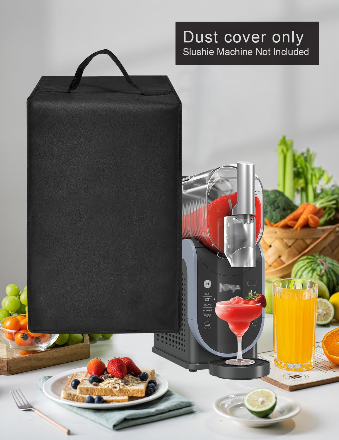 Waterproof & Dustproof Anti-Static Nylon Cover for Ninja Professional Slushie Maker FS301/FS301C - Perfect for Home Bars, Parties & Outdoor Events (Black)