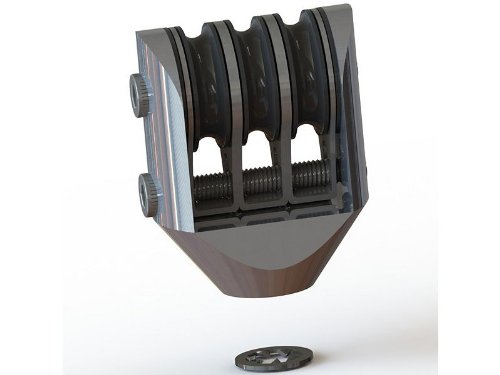 Rupp Marine Triple Pulley Clusters - Heavy Duty Boat Rigging Hardware for Sailboats & Yachts - Perfect for Sail Control, Halyard Systems & Deck Applications