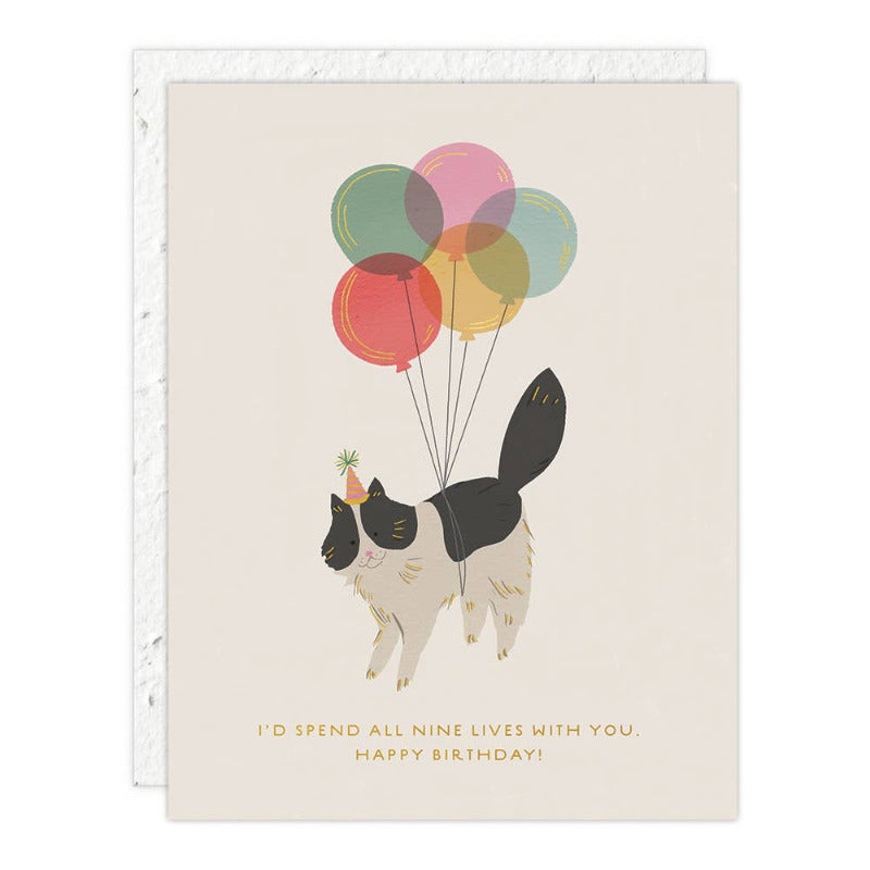 Happy Birthday Kitty Greeting Card - Cute Cat Birthday Card for Friends & Family | Perfect for Birthdays, Anniversaries & Special Occasions