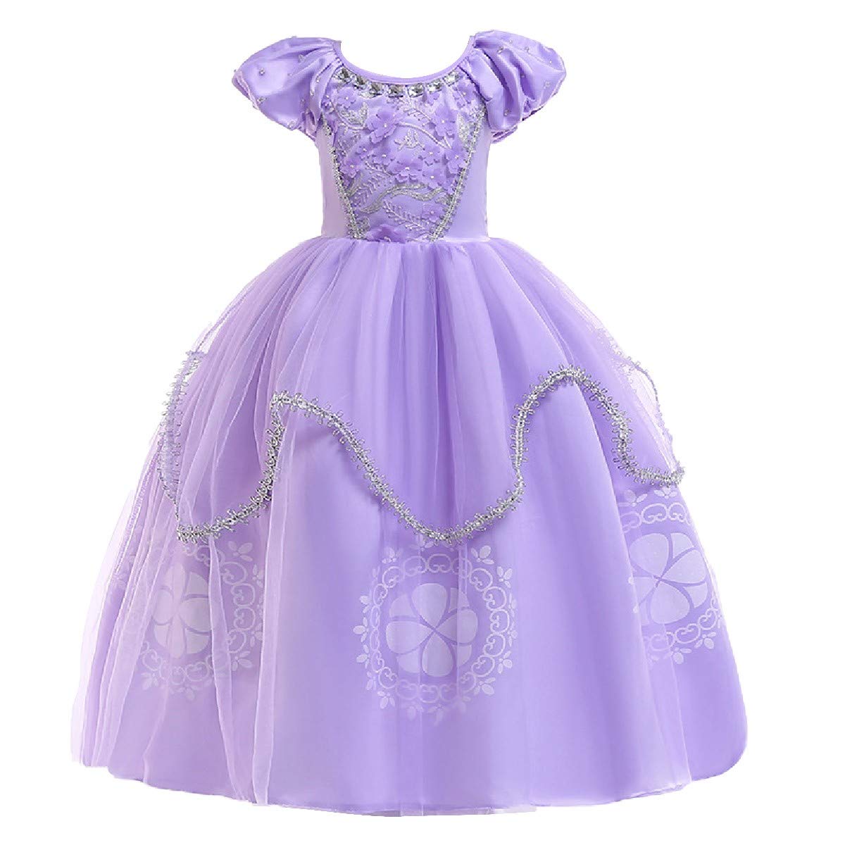 **Sofia Princess Birthday Dress for Girls - Rapunzel Halloween Costume & Christmas Party Gown | Elegant Pageant & Dance Ball Dress for Special Occasions**