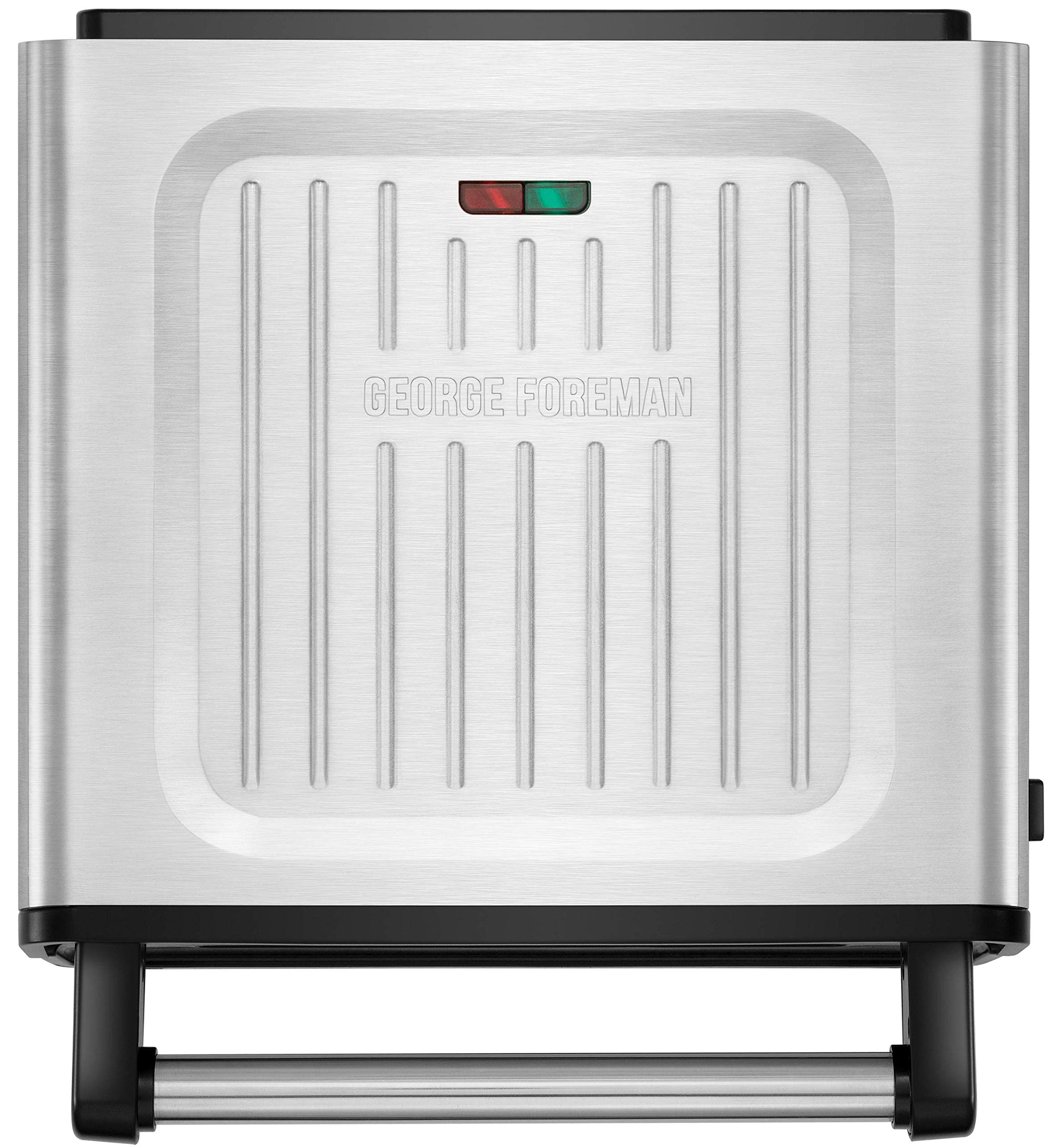 George Foreman Medium Smokeless Electric Indoor Grill - 1500W Non-Stick BBQ Griddle with Removable Plates & Drip Tray - Perfect for Panini, Toasties, Healthy Cooking & Energy Saving - Great for Home, Office or Outdoor Use