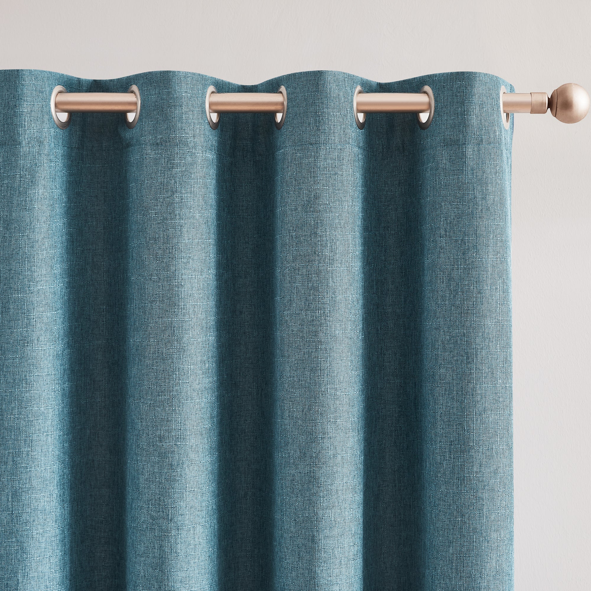 Meena Slub 100% Blackout Window Curtain Panels for Bedroom & Living Room - Thermal Insulated Light Blocking Drapes for Better Sleep & Privacy