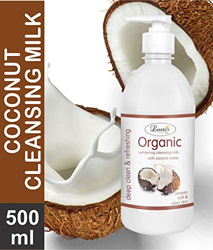 Organic Coconut & Papaya Cleansing Milk for Smooth, Soft & Refreshing Skin | Gentle Makeup Remover | Paraben & Sulfate Free | 500ml (Pack of 2) | Perfect for Daily Skincare Routine & Travel