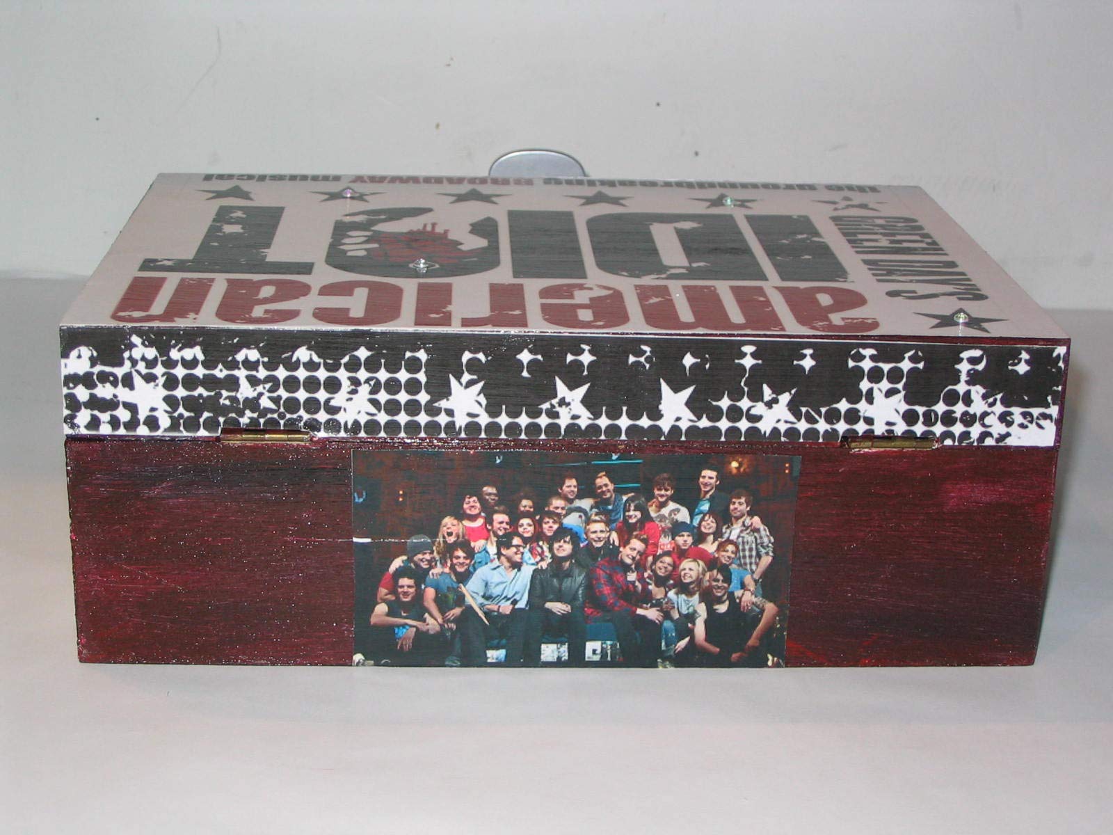 American Idiot The Musical Broadway Decoupage Wooden Jewelry Storage Box - Green Day Inspired Gift for Music Lovers, Perfect for Theater Fans & Jewelry Organization