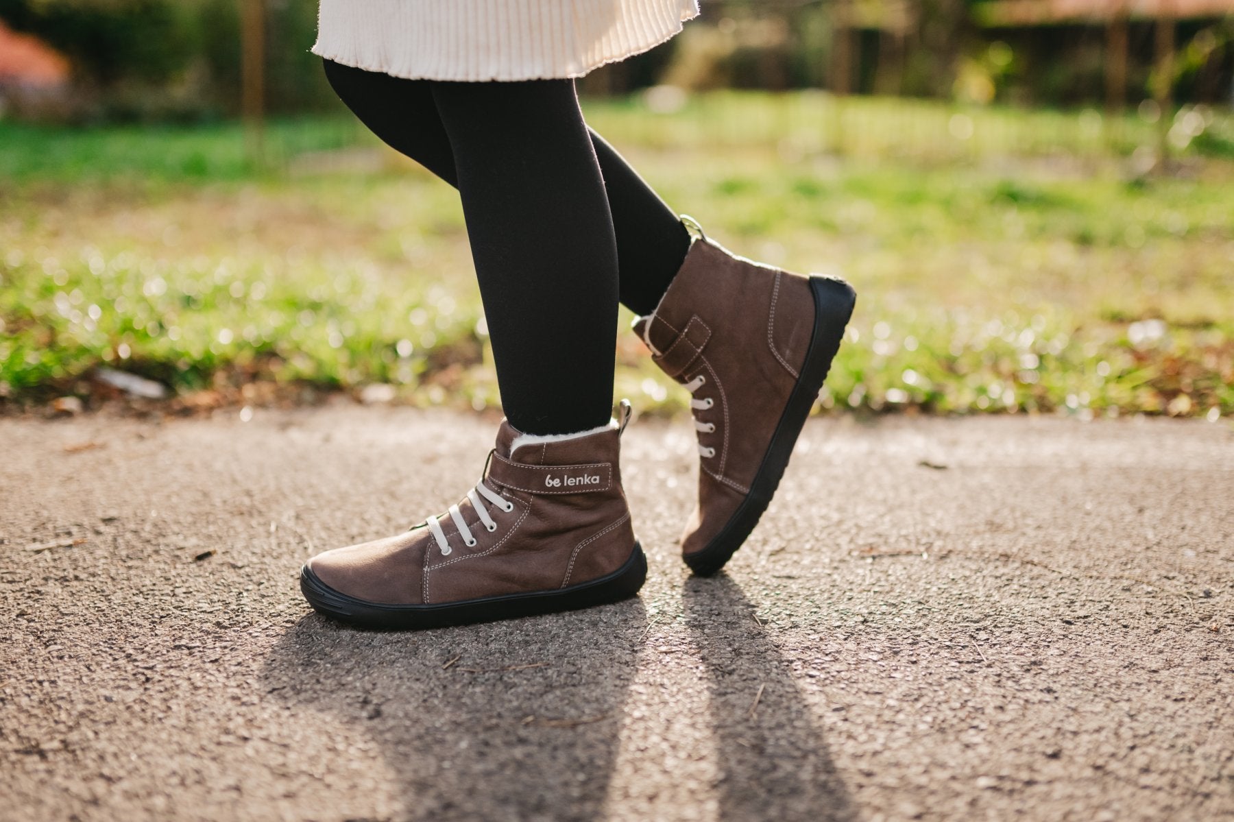 Barefoot Shoes for Kids - Be Lenka Winter Boots in Chocolate Brown | Waterproof & Warm for Outdoor Play, Snow, and Winter Activities