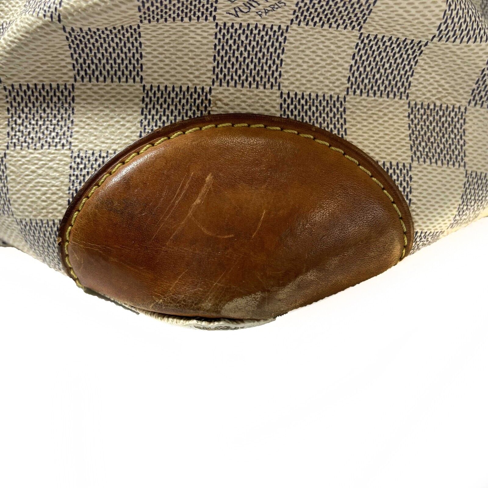 Authentic Louis Vuitton LV Hampstead MM Damier Azur Shoulder Bag in Ivory Blue - Luxury Designer Handbag for Women, Perfect for Work, Travel & Everyday Use