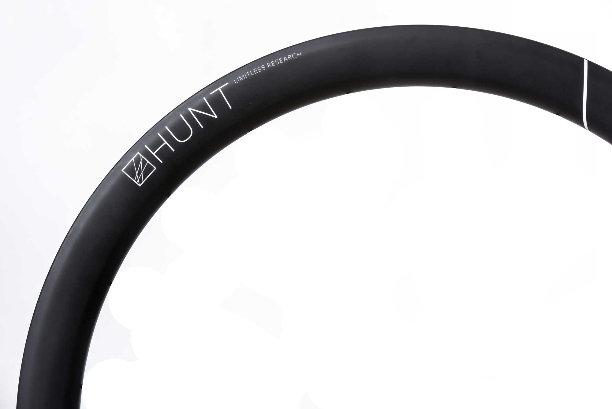 HUNT 48 Limitless Aero Disc Rim - Front Wheel for Road Bikes | Lightweight Carbon Fiber Cycling Wheel for Speed & Performance | Perfect for Triathlon, Time Trials & Competitive Road Racing