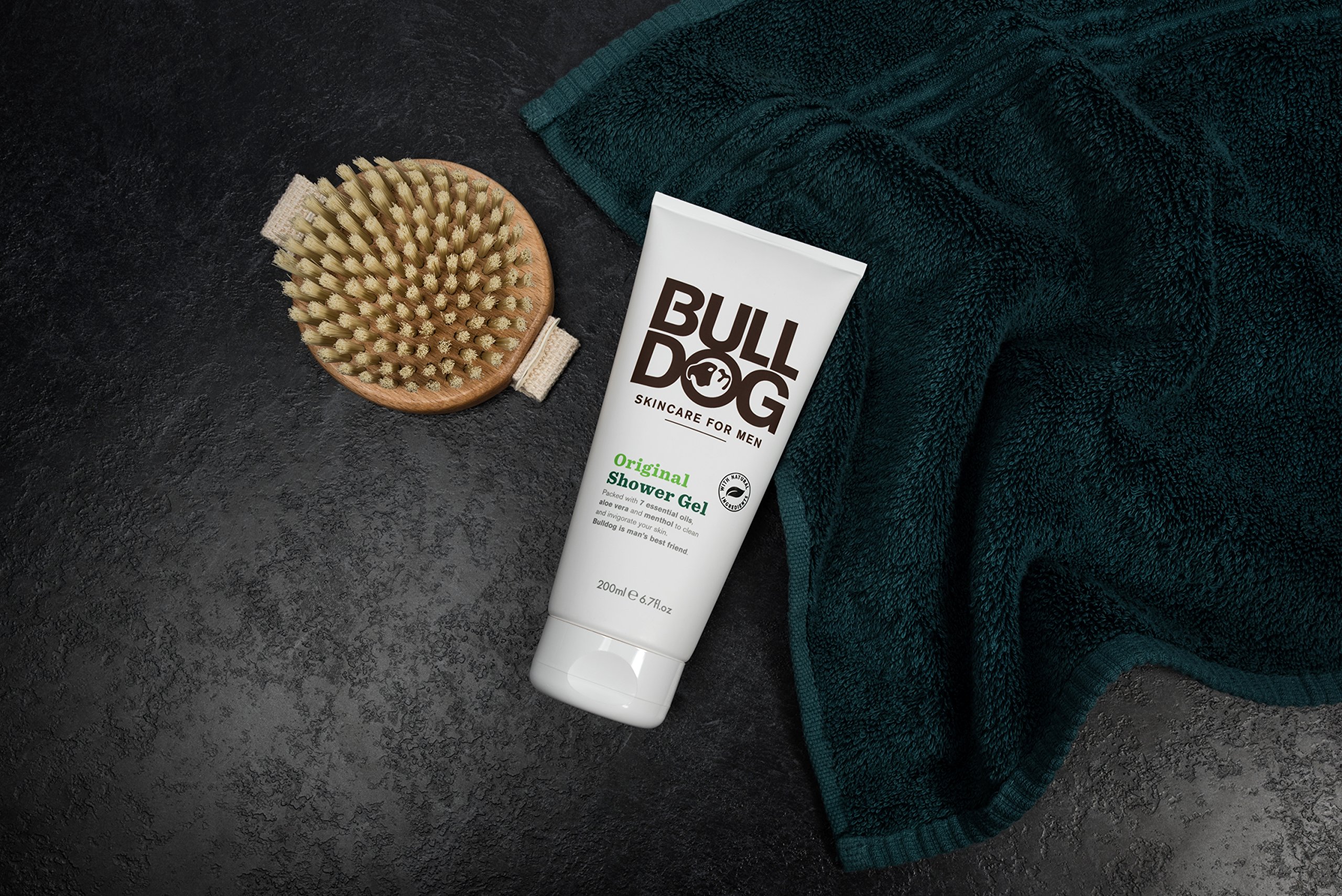 Bull Dog Skincare for Men Original Shower Gel 6.70 oz - Hydrating & Refreshing Body Wash for Men with Natural Ingredients - Perfect for Daily Shower & Gym Use