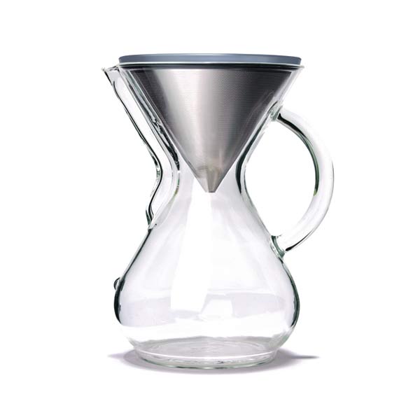 Chemex 6 Cup Classic Series Coffee Maker with Reusable Glass Carafe & Natural Paper Filters - Perfect for Pour Over Brewing at Home or Office
