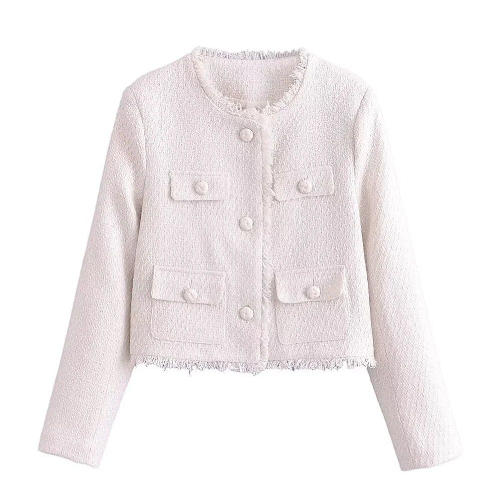 Stylish Women's Autumn Jacket - European & American Fashion Coarse Coat for Fall | Perfect for Outdoor Activities, Travel & Casual Wear