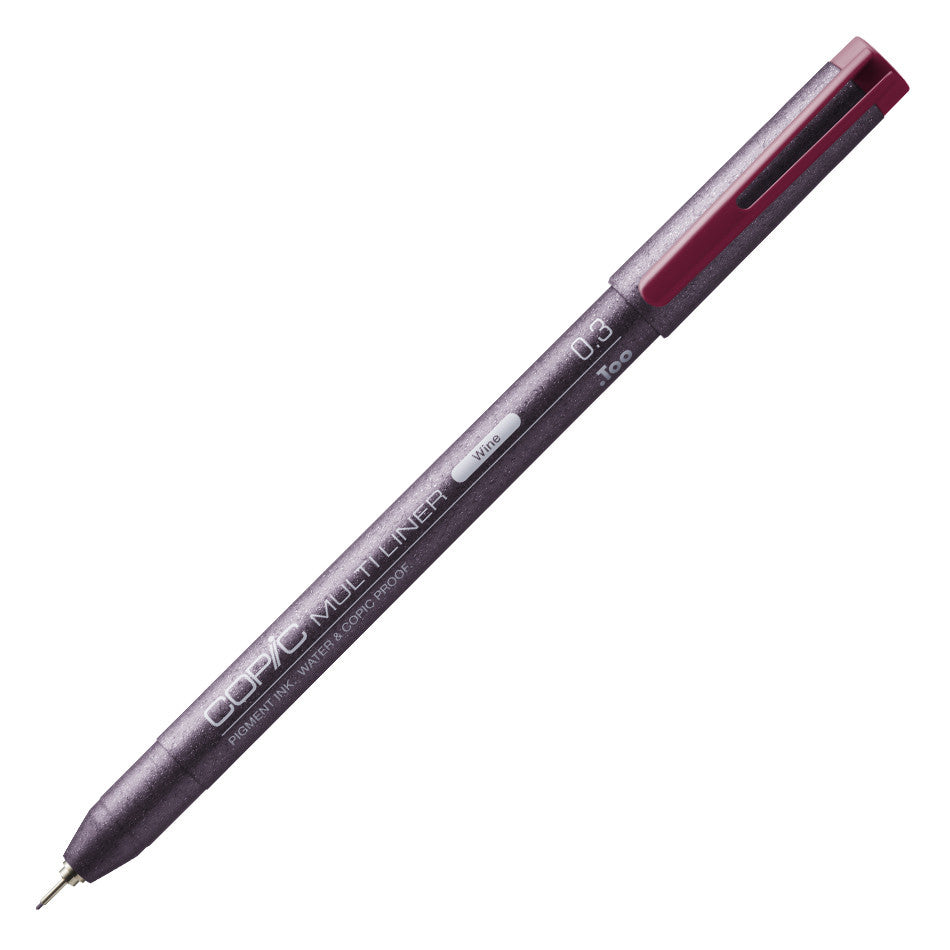 Copic MultiLiner Drawing Pen Set - Black Wine Red Ink - Professional Sketching, Illustration & Calligraphy - Perfect for Artists, Designers & Crafters