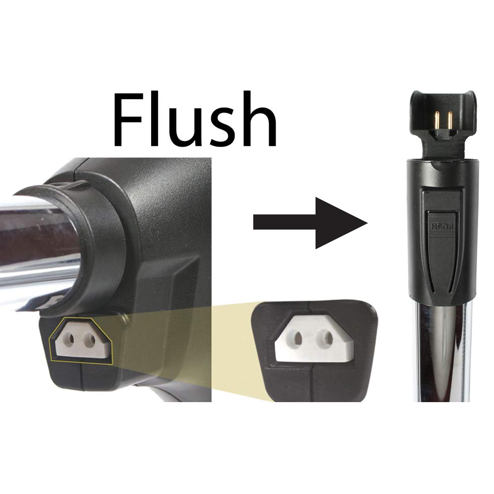 Cen-Tec Systems 94764 CT25 Central Vacuum Electric Nozzle with Integrated Wand - Black | Powerful Cleaning for Carpets & Hard Floors | Perfect for Home & Office Use