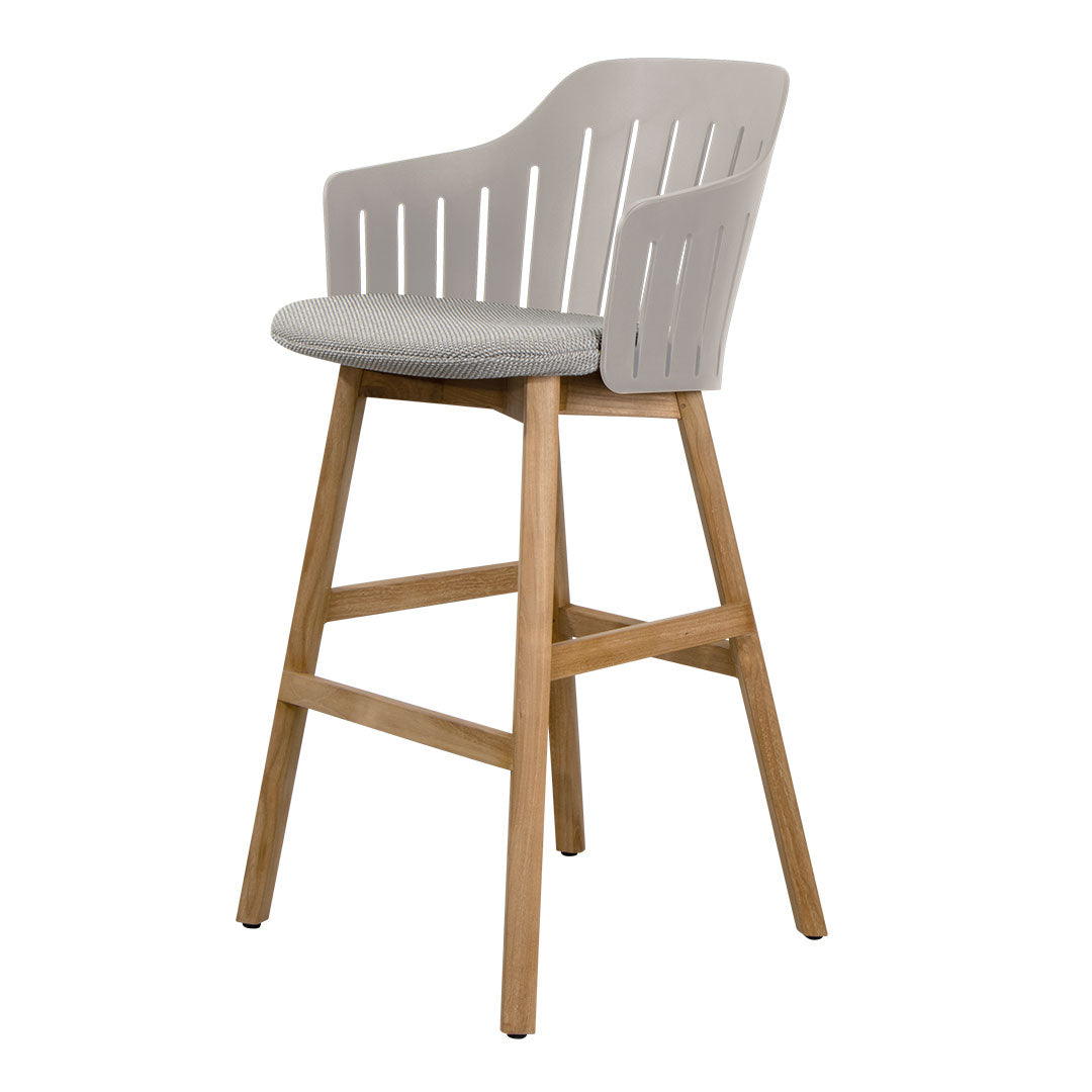 Premium Outdoor Bar Stool with Comfortable Seat Cushion & Durable Wood Base - Perfect for Patio, Deck, Backyard, and Poolside Relaxation