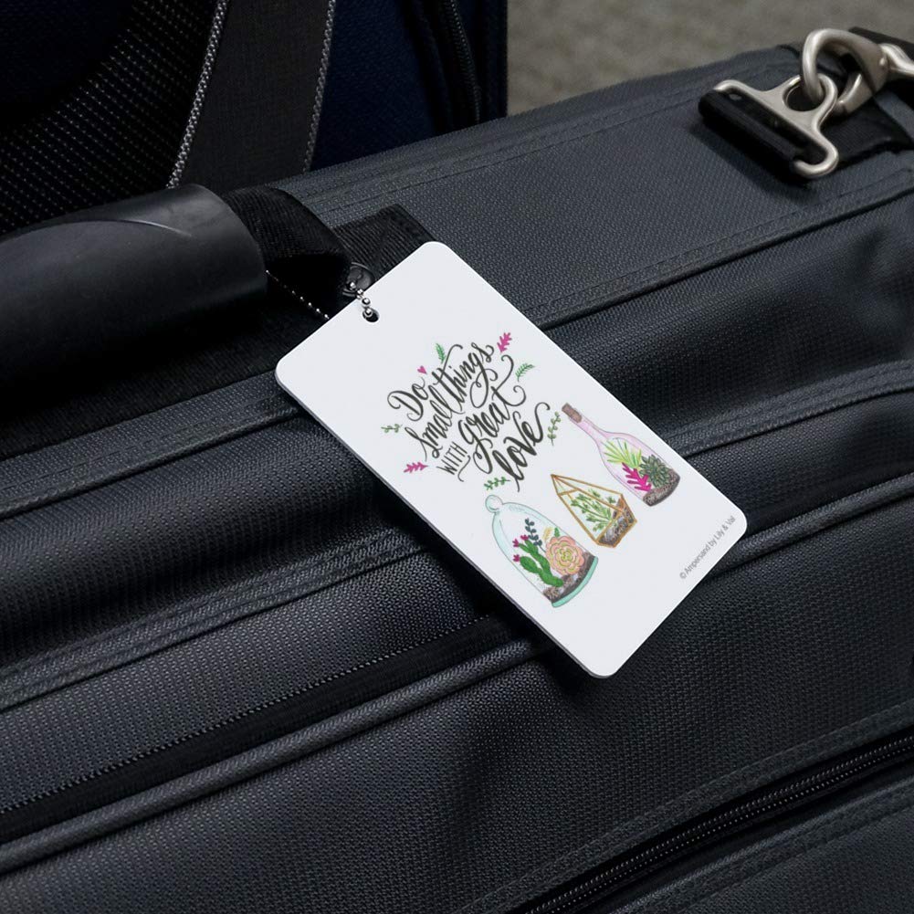 Small Things with Great Love Luggage Tag - Durable Suitcase ID Card for Carry-On Bags - Perfect for Travel Identification & Personalization