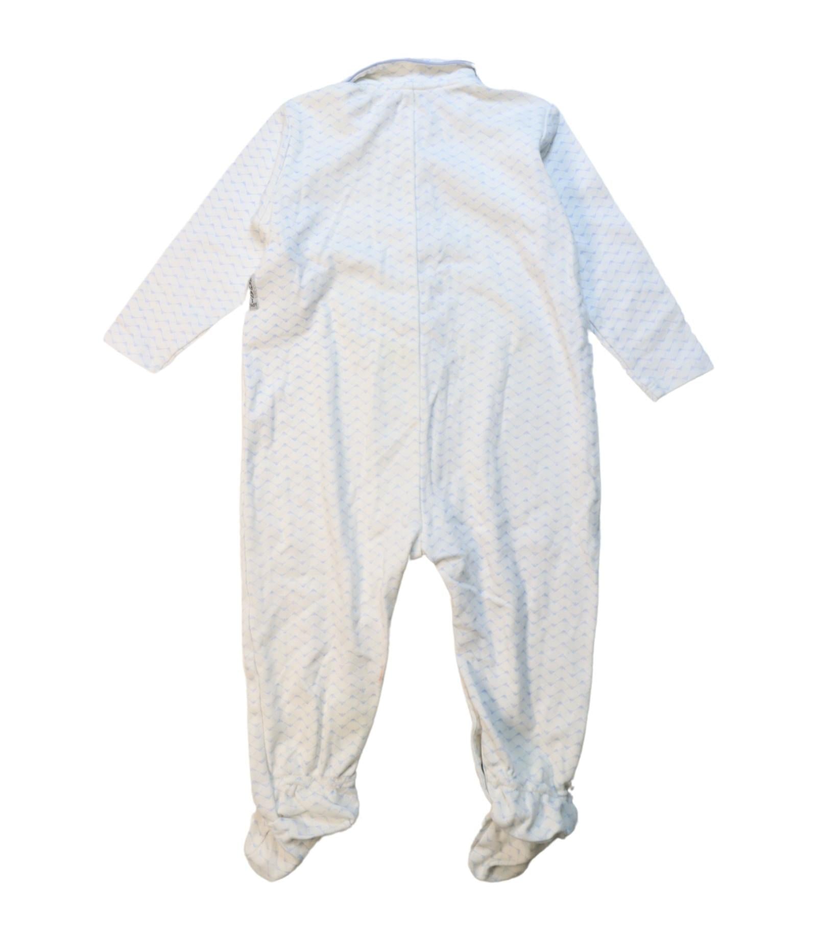 Armani Baby Boys' 12M One-Piece Pajama Set - Soft Cotton Sleepwear for Infants - Perfect for Bedtime & Lounging at Home