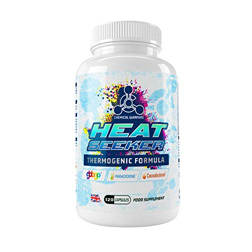 Chemical Warfare Heat Seeker Thermogenic Fat Burner - Weight Loss Supplement with Natural Ingredients (90 Capsules) - Boost Metabolism & Energy for Workouts & Active Lifestyle