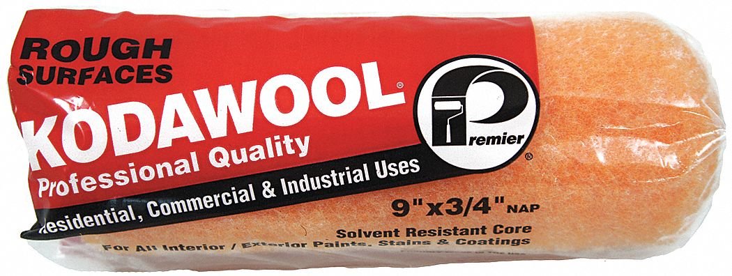 9 Inch Paint Roller Cover with 3/4 Inch Nap - Professional Wall Painting Tools for Smooth Finish - Perfect for Interior Walls, Ceilings & DIY Home Projects