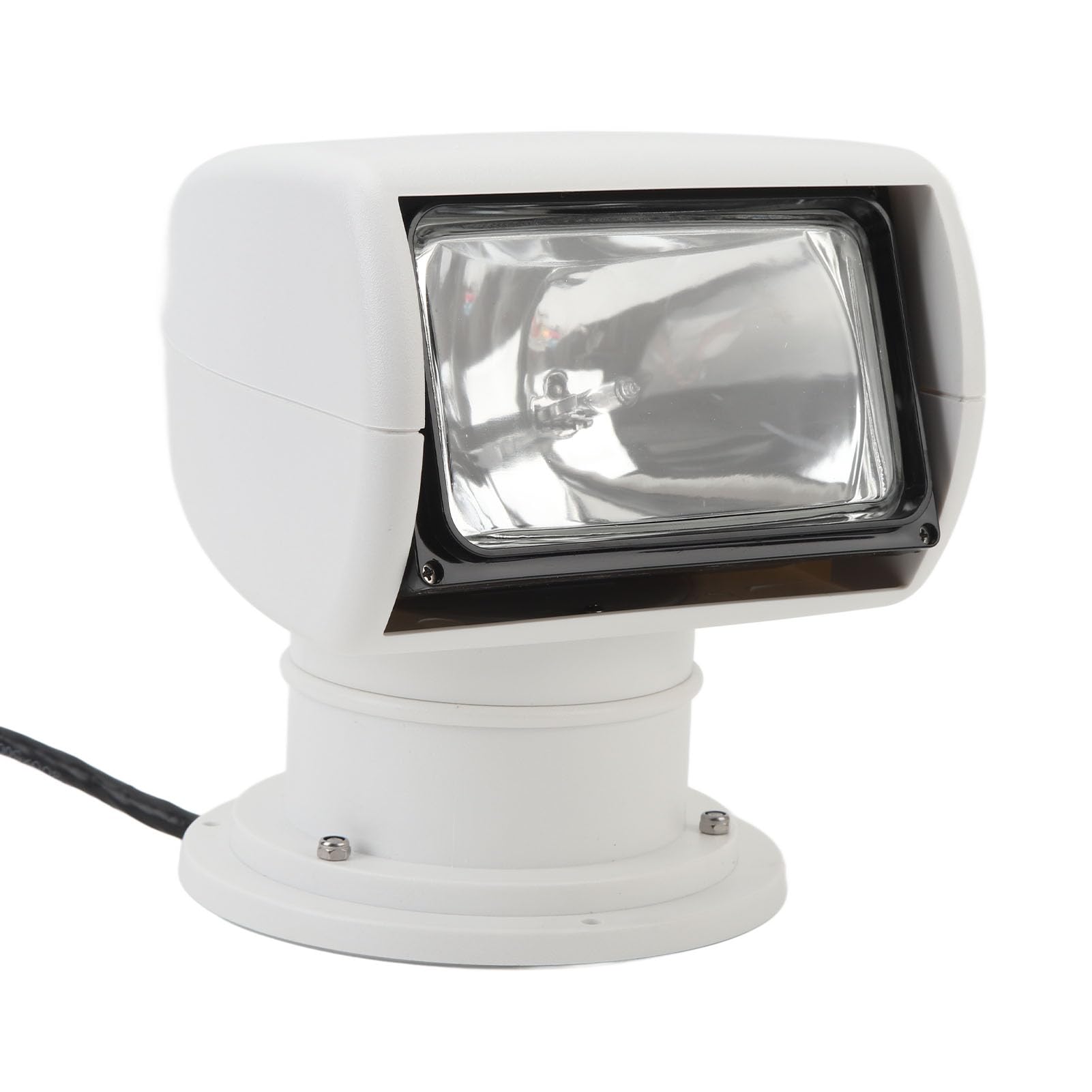 360° Rotating IP67 Waterproof Marine Spotlight - Halogen Searchlight with Remote Control for Yachts & Fishing Boats (12V) | Oxidation Resistant, Omnidirectional Lighting | Perfect for Night Navigation, Offshore Fishing & Emergency Situations