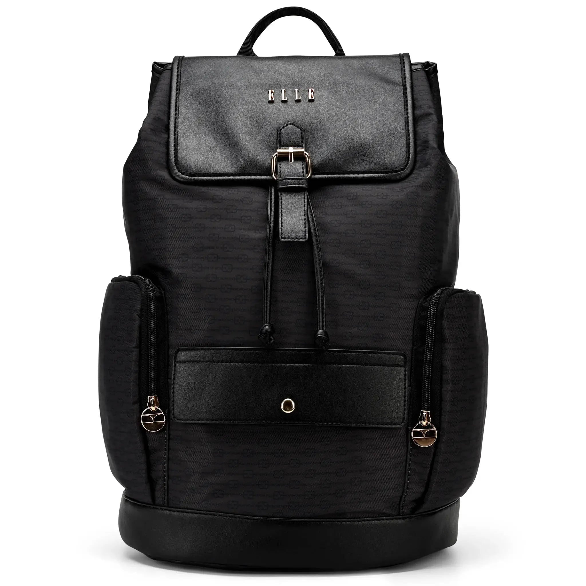 Eleganza 25L Monogram Backpack for Women & Men - Stylish Waterproof Laptop Backpack with USB Charging Port - Perfect for Travel, Work, School & Daily Commute