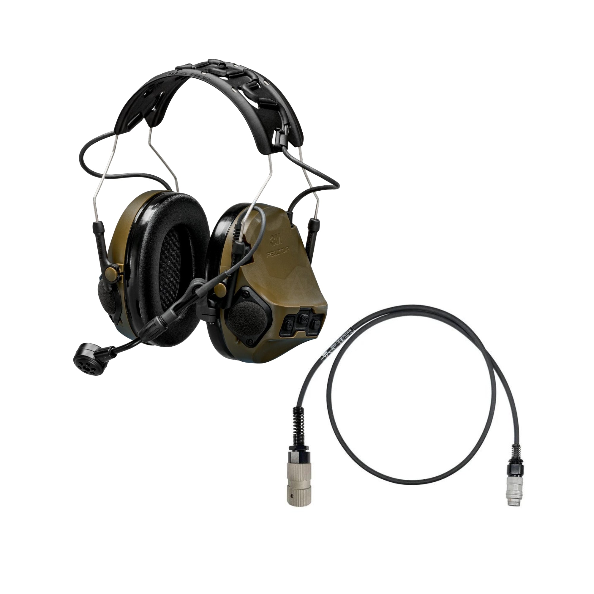 3M Peltor ComTac VII Military-Grade Tactical Headset with TMAS Technology - Hearing Protection & Communication for Special Forces, Police & Shooting Enthusiasts - Ideal for Combat Training, Range Shooting & Tactical Operations