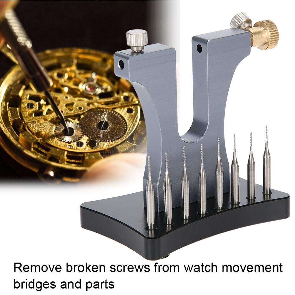 Watch Screw Extractor Set - 5 PCS Damaged Screw Remover Tool with 8 Pins for Watch Repair | Easily Remove Broken & Stripped Screws from Watches | Perfect for Watchmakers, Jewelers & DIY Watch Repair Enthusiasts