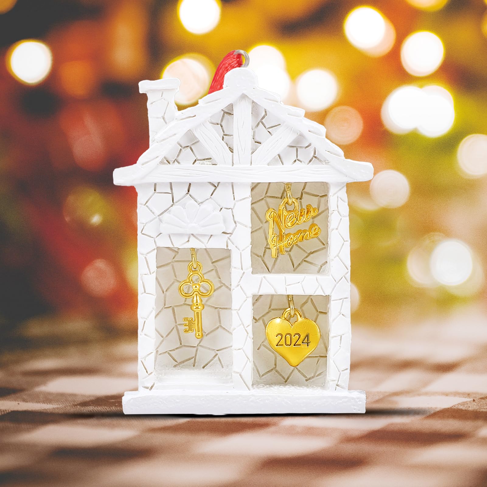 2024 Personalized Christmas Ornaments - Unique Housewarming Gift for New Homeowners, Moving House Present & Festive Home Decor - Perfect for Holiday Decorations & New Home Celebrations