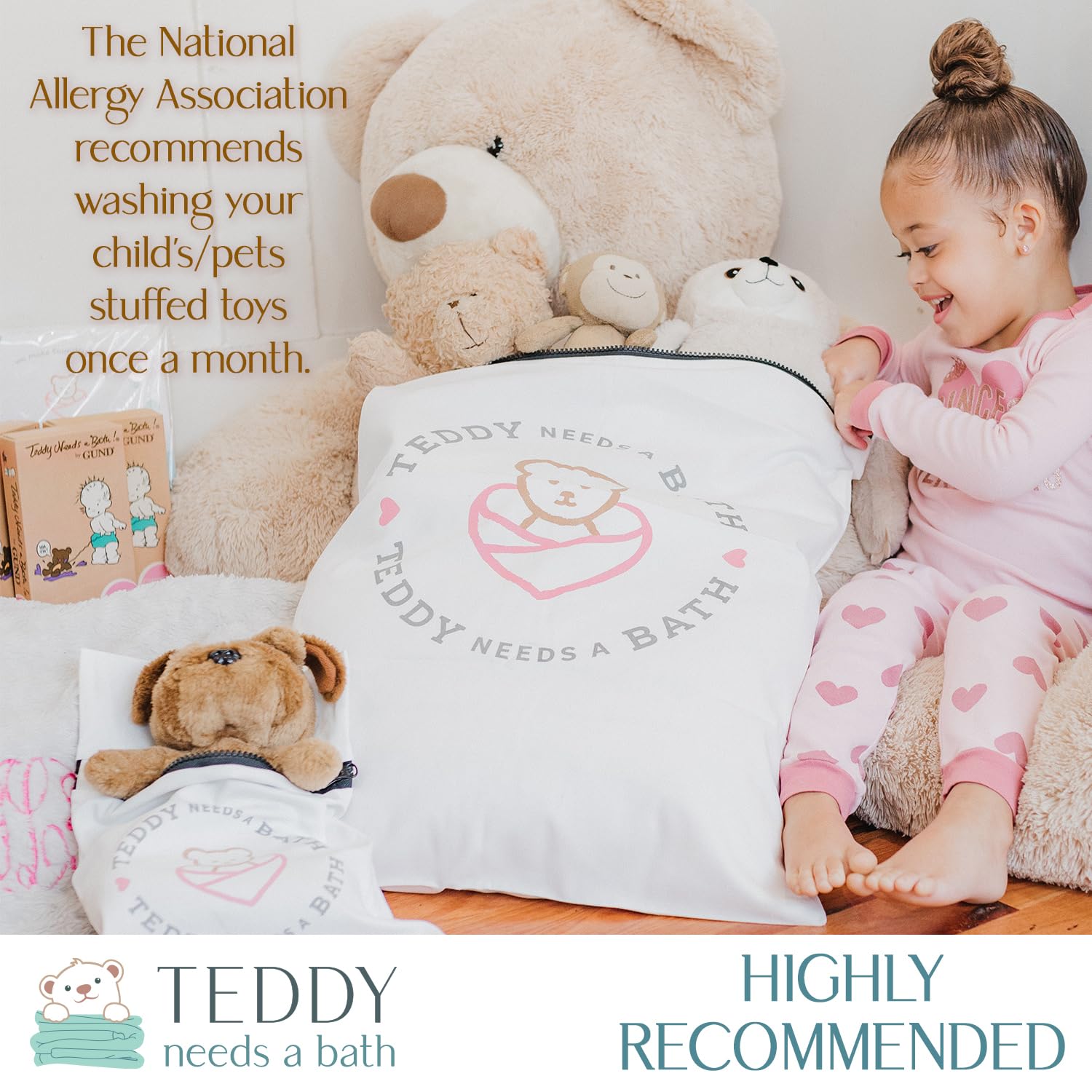Premium Teddy Bear & Plush Toy Laundry Bag - 20