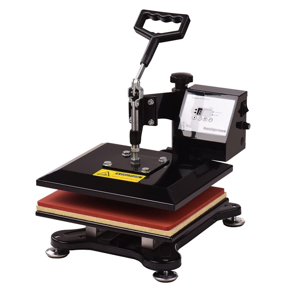 WALNUTA 10x12 Inch Digital Heat Press Machine for T-Shirt Printing | Thermal Transfer Equipment for Clothes, Phone Cases & Bags | DIY Swing Away Combo | Perfect for Home Business & Custom Apparel Projects