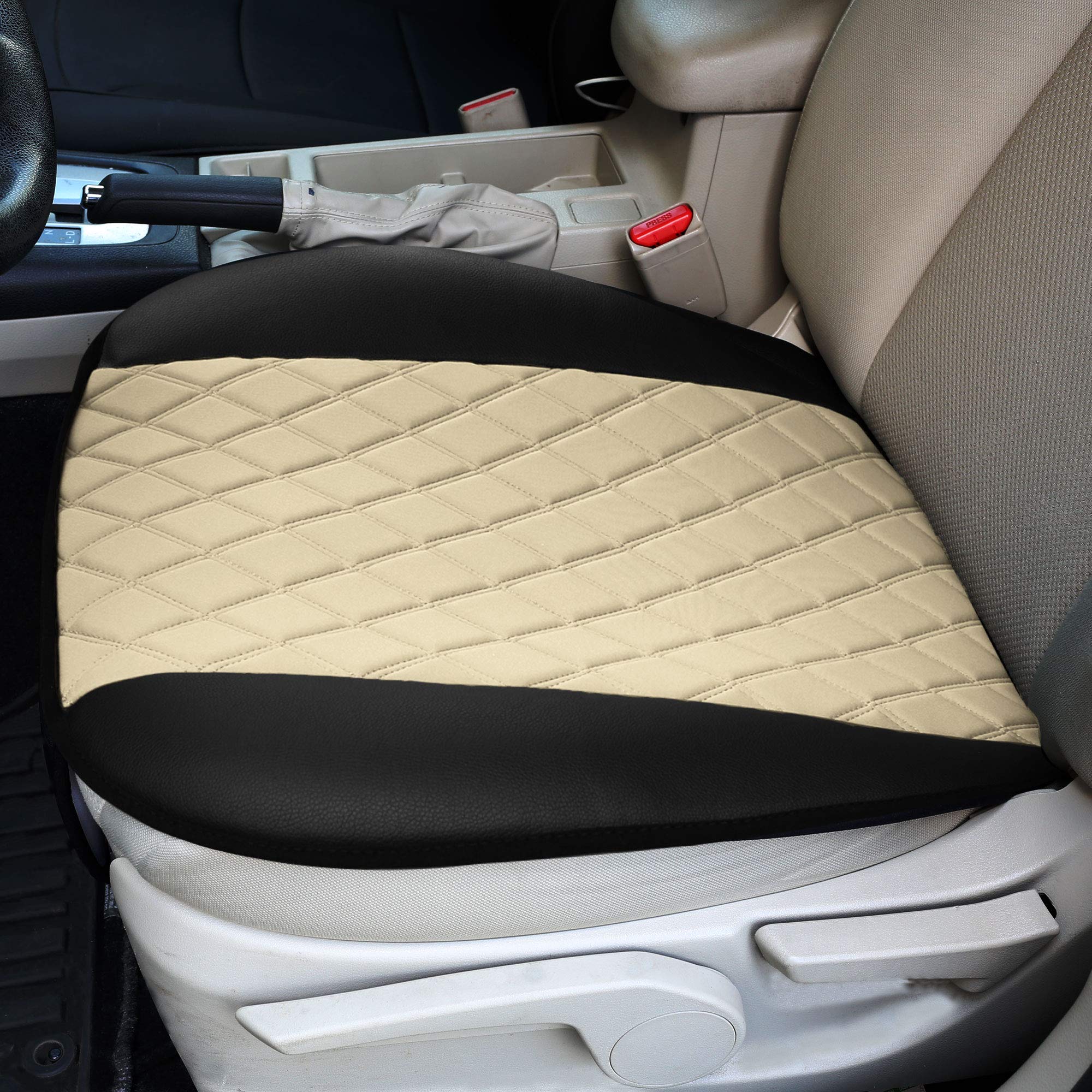 FH Group 2-Pack Faux Leather Car Seat Covers - Waterproof Universal Fit for Cars, Trucks & SUVs - Perfect for Road Trips & Daily Commute
