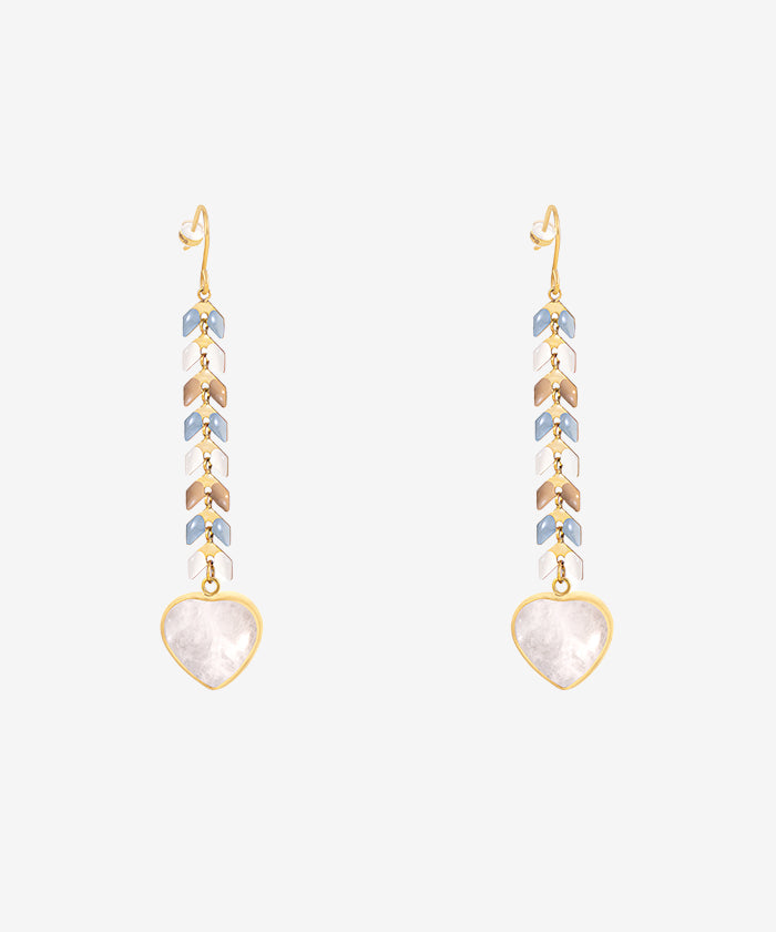 Wrangler Demeter's Heart Necklace and Earrings Set - Sterling Silver Greek Goddess Jewelry for Women - Perfect for Valentine's Day, Anniversary, and Romantic Date Nights