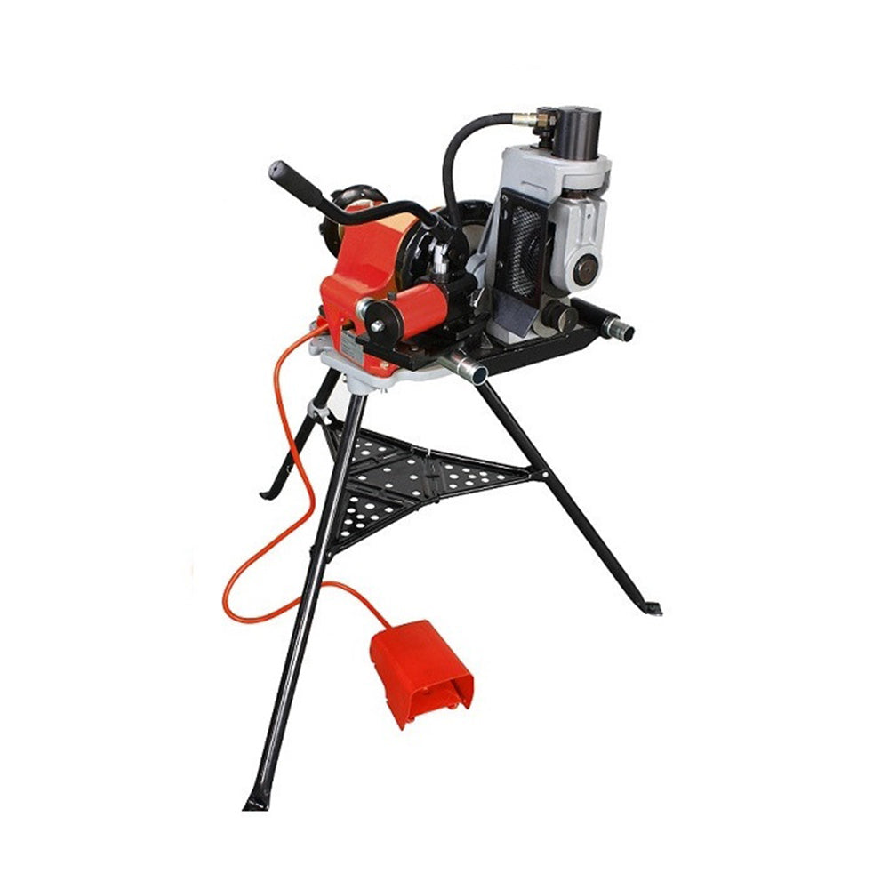 Aiko 2 12 Roll Groover (918) with Pipe Stand - Heavy Duty Pipe Grooving Tool | Model YG12A+SQ50D for Plumbing, HVAC, and Industrial Pipe Installation